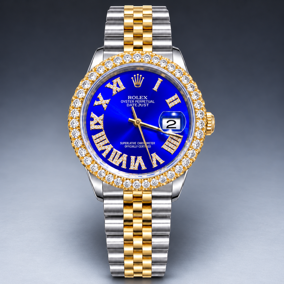 Rolex 36MM Datejust Two Tone & Stainless Steel Models With Box