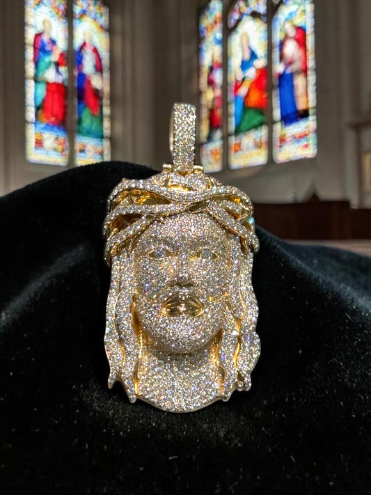 Exclusive 1-of-1 Lazo The Jeweller Jesus Pendant - Gold & Diamond Masterpiece