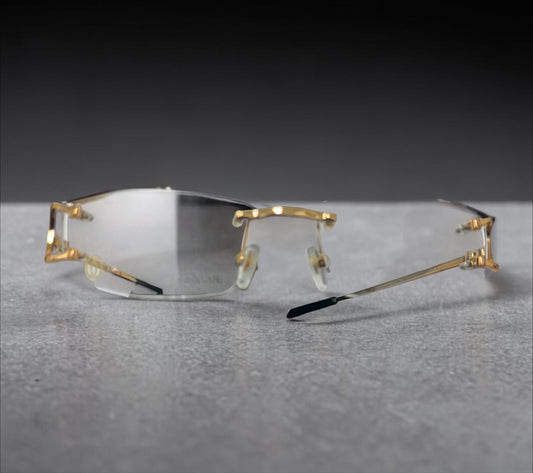 Gold & Silver Cartier glasses w Cartier lens
