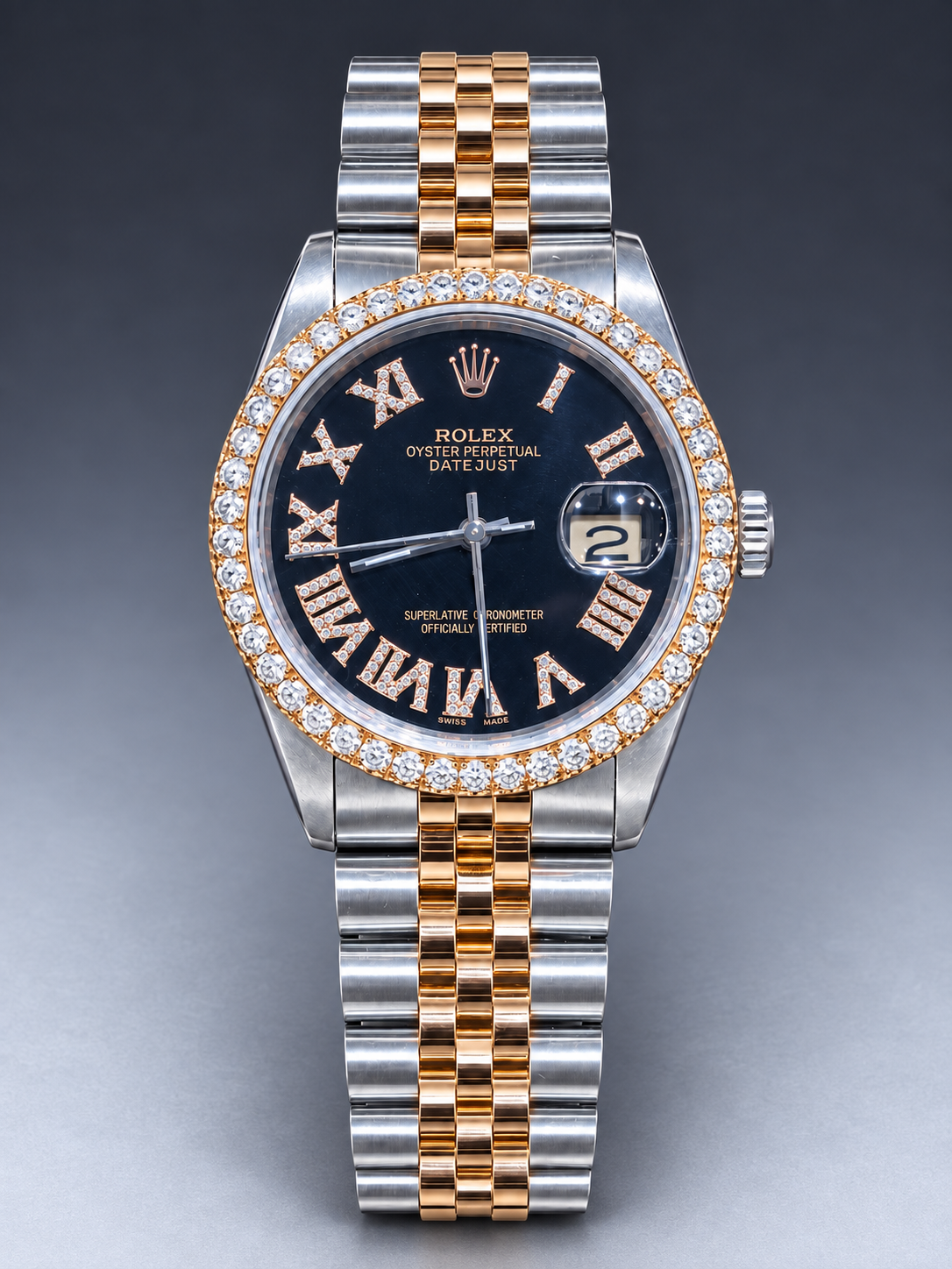 Rolex 36MM Datejust Two Tone & Stainless Steel Models With Box