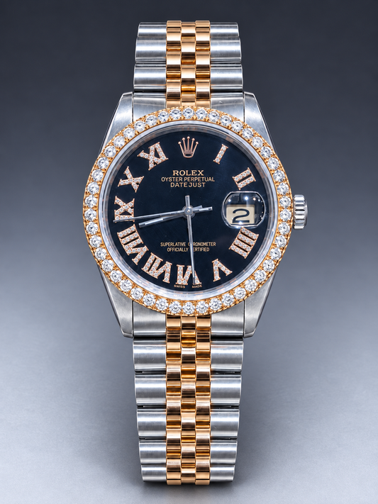 Rolex 36MM Datejust Two Tone & Stainless Steel Models With Box