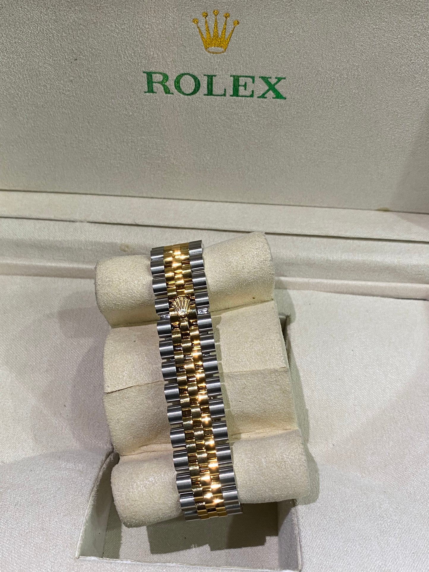 Rolex Datejust 31mm Two-Tone Champagne Dial with Diamond Bezel & Jubilee Bracelet