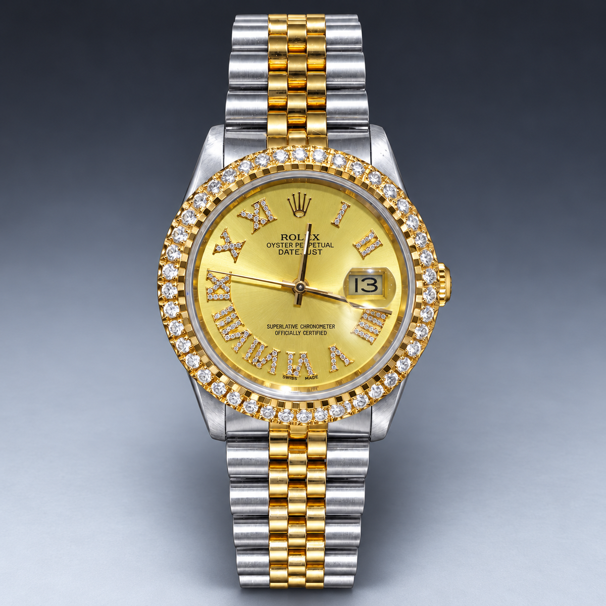 Rolex 36MM Datejust Two Tone & Stainless Steel Models With Box