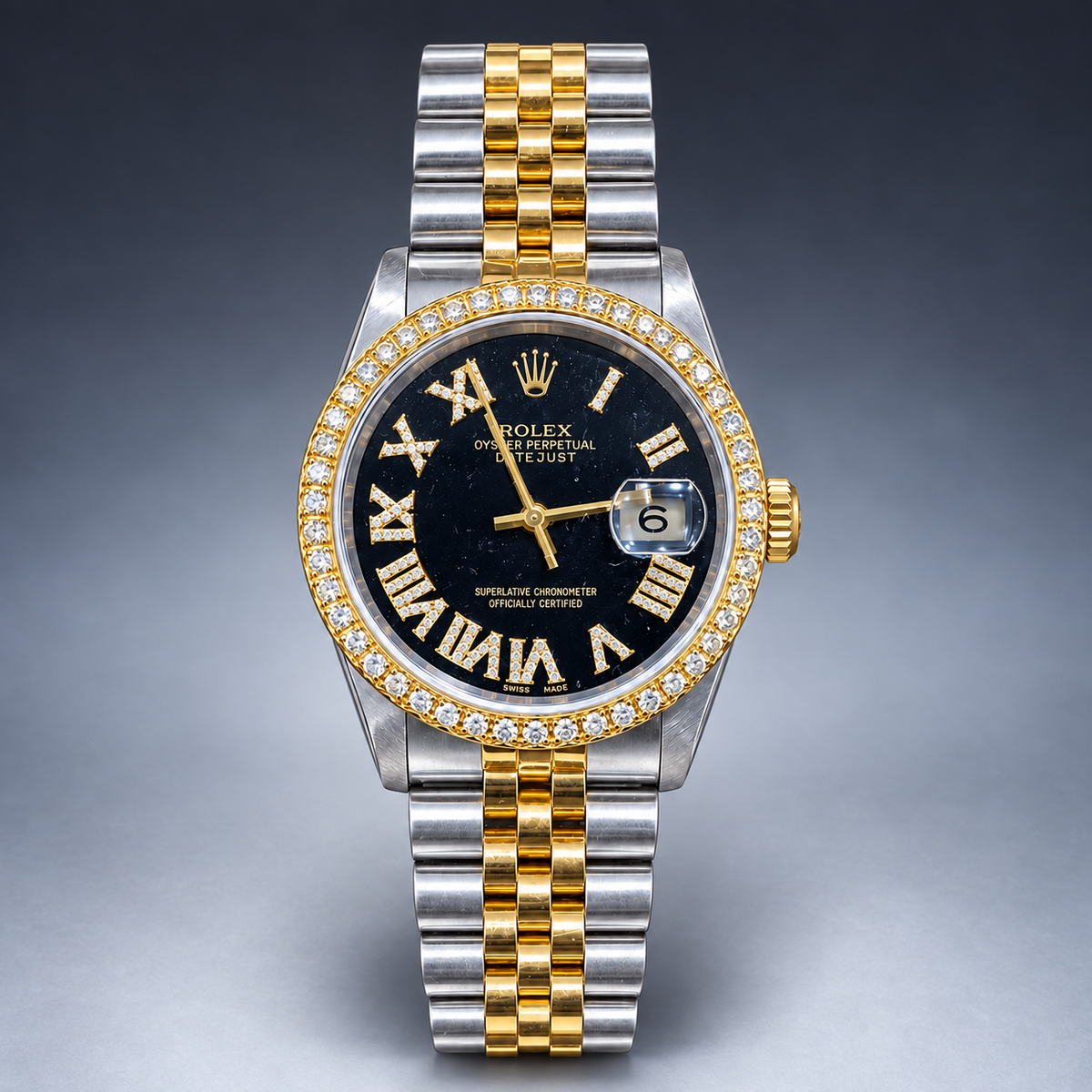 Rolex 36MM Datejust Two Tone & Stainless Steel Models With Box