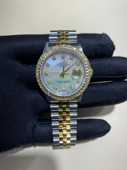 Rolex 36MM Datejust Two Tone & Stainless Steel Models With Box