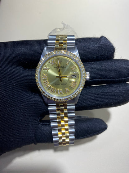 Rolex 36MM Datejust Two Tone & Stainless Steel Models With Box