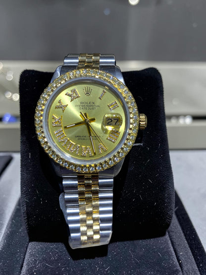 Rolex 36MM Datejust Two Tone & Stainless Steel Models With Box