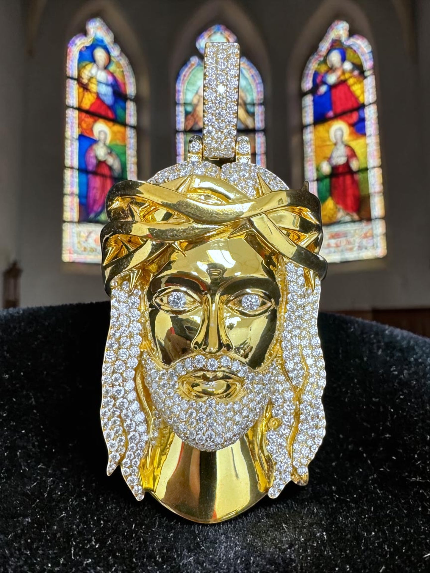 Exclusive 1-of-1 Lazo The Jeweller Jesus Pendant - Gold & Diamond Masterpiece