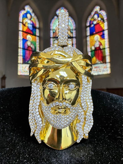 Exclusive 1-of-1 Lazo The Jeweller Jesus Pendant - Gold & Diamond Masterpiece