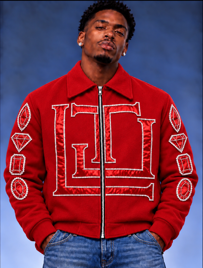 “Real Diamonds Always Shine™ Luxury Men’s Wool Jacket | Limited Edition