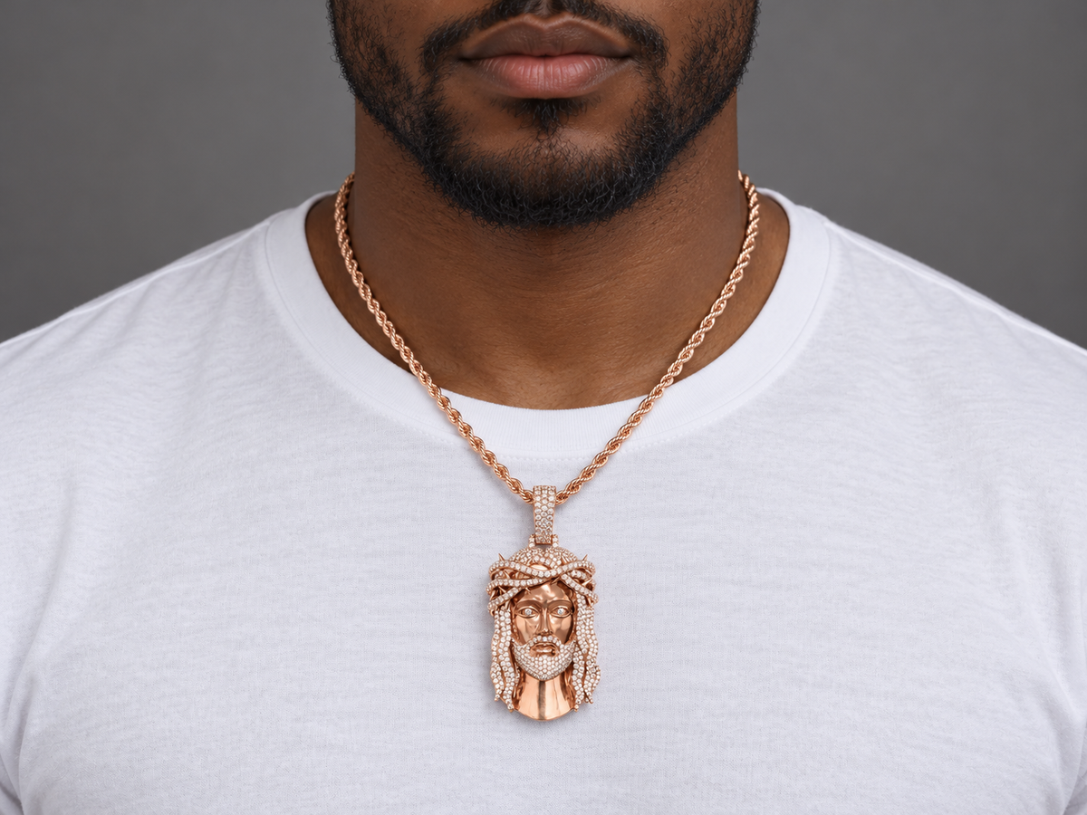 Crown Of Light 1-of-1 Lazo The Jeweller Super Jesus Pendant – Gold & Diamond Masterpiece