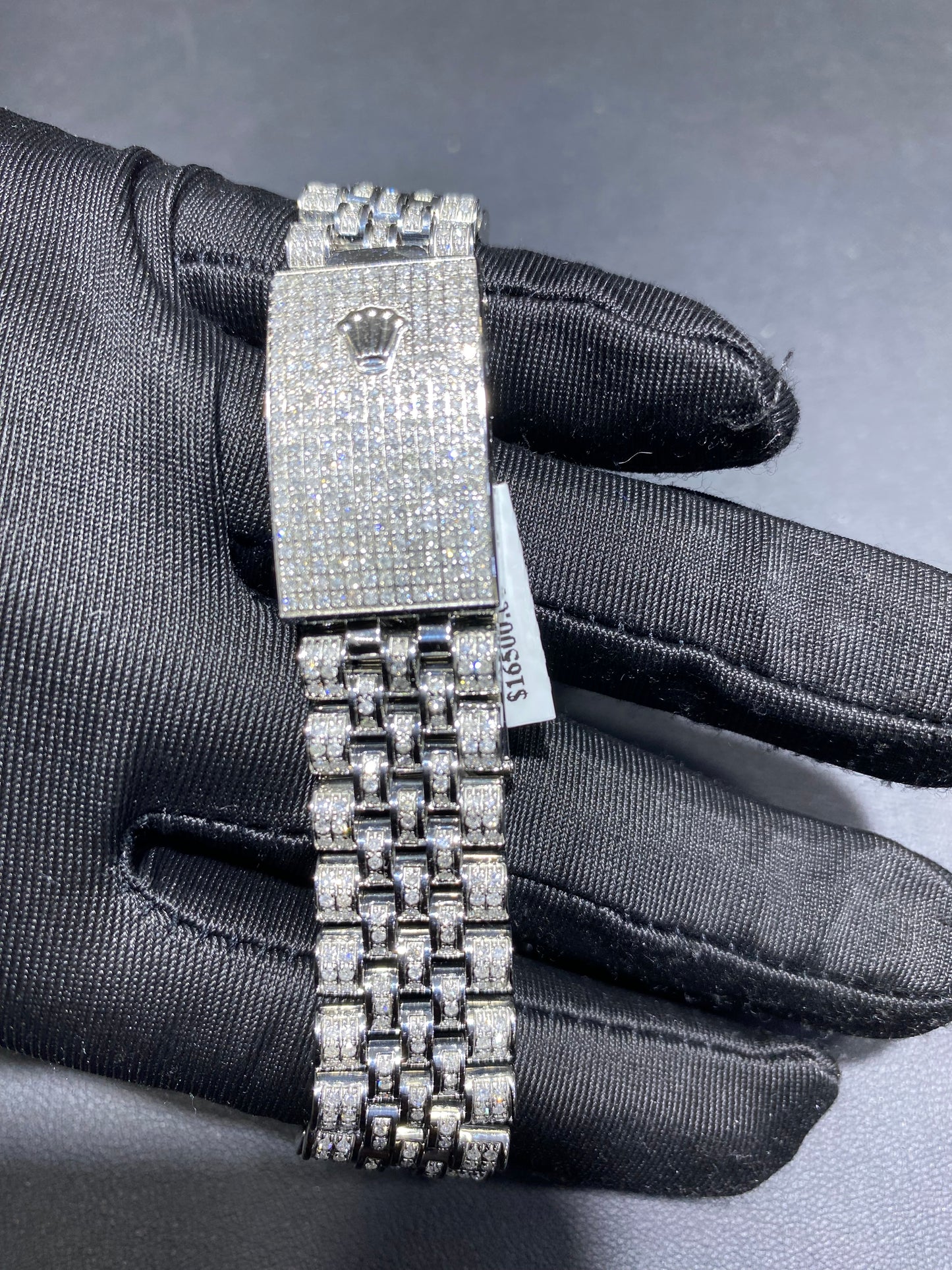 Rolex Diamond Datejust Watch – Fully Iced Bracelet & Bezel (Multiple Dial Options)