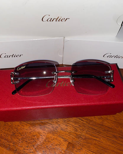 Gold & Silver Cartier glasses w Cartier lens