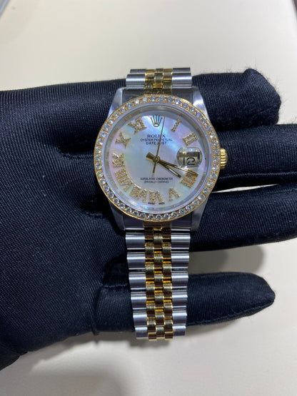 Rolex 36MM Datejust Two Tone & Stainless Steel Models With Box