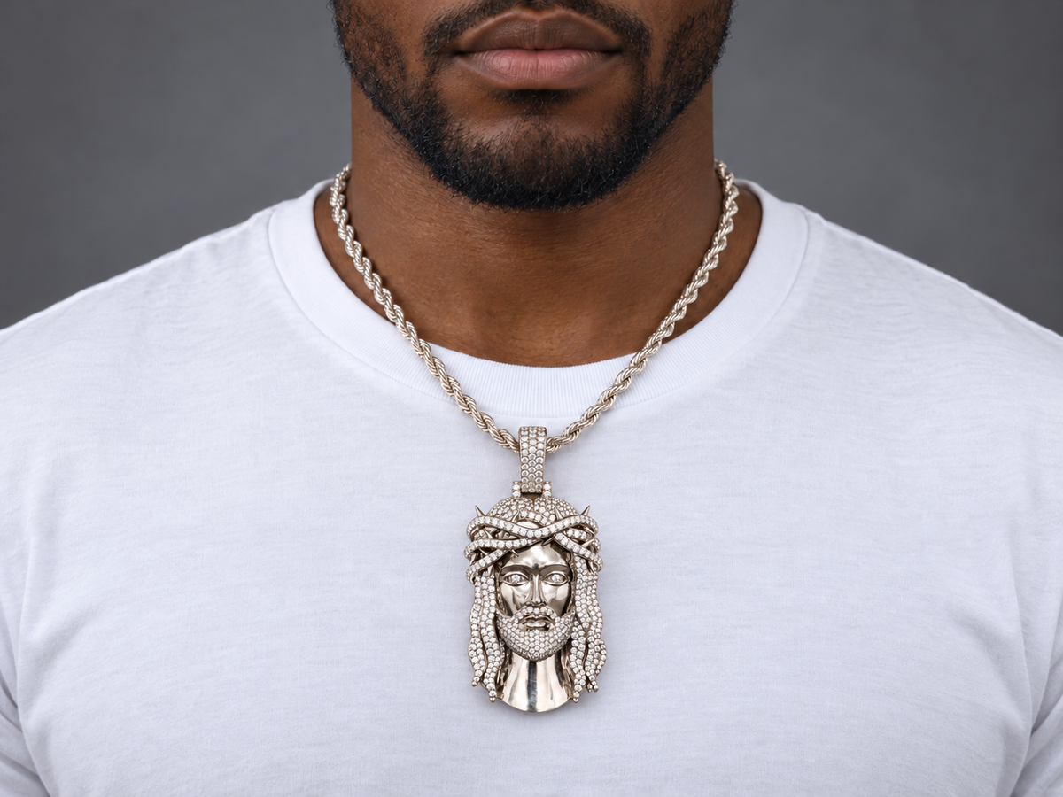 Exclusive 1-of-1 Lazo The Jeweller Jesus Pendant - Gold & Diamond Masterpiece