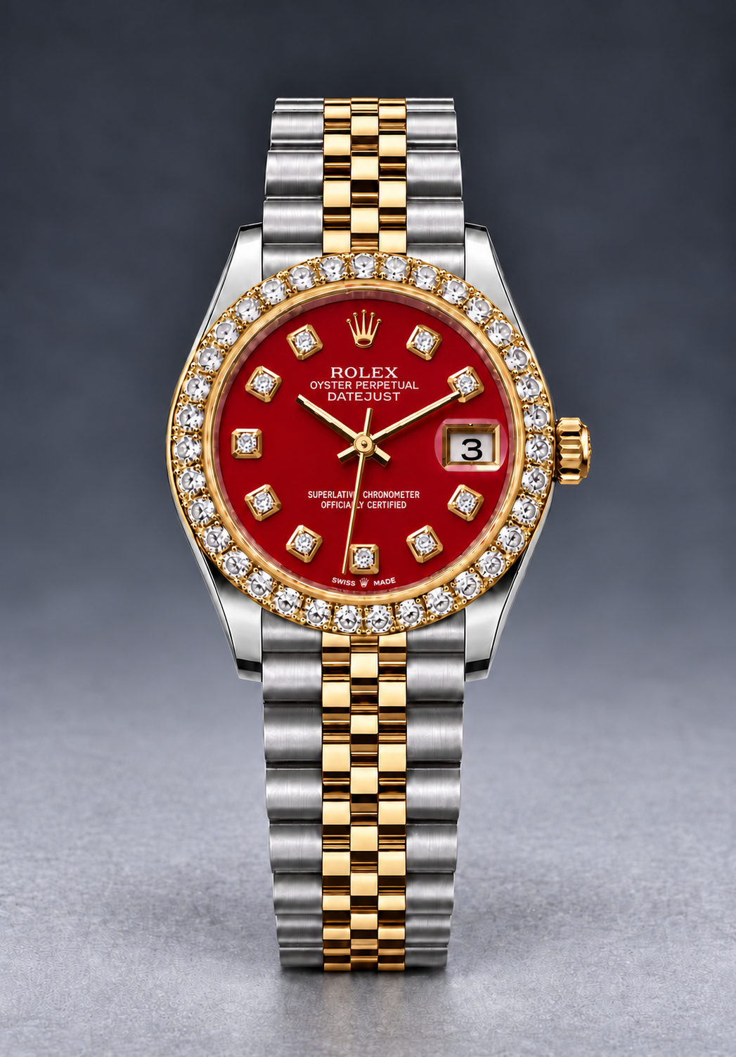 Rolex Datejust 31mm Two-Tone Champagne Dial with Diamond Bezel & Jubilee Bracelet
