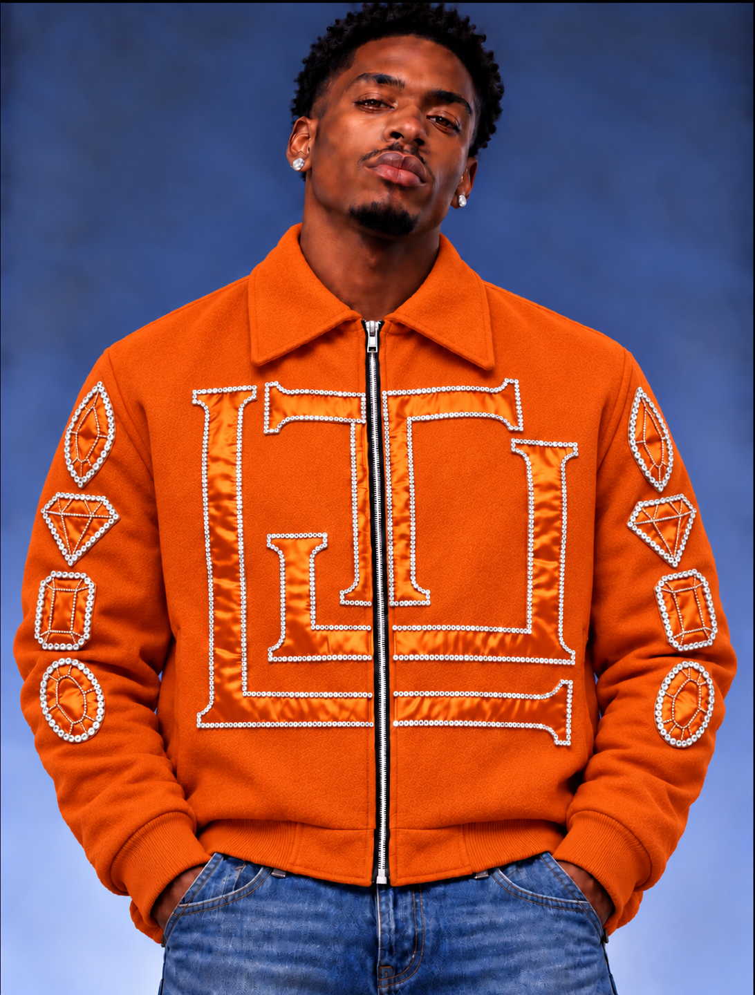 “Real Diamonds Always Shine™ Luxury Men’s Wool Jacket | Limited Edition