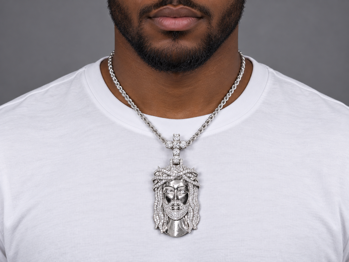 Crown Of Light 1-of-1 Lazo The Jeweller Super Jesus Pendant – Gold & Diamond Masterpiece