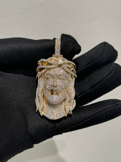 Exclusive 1-of-1 Lazo The Jeweller Jesus Pendant - Gold & Diamond Masterpiece
