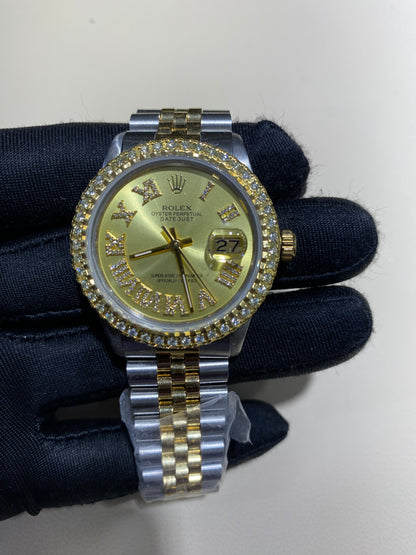 Rolex 36MM Datejust Two Tone & Stainless Steel Models With Box