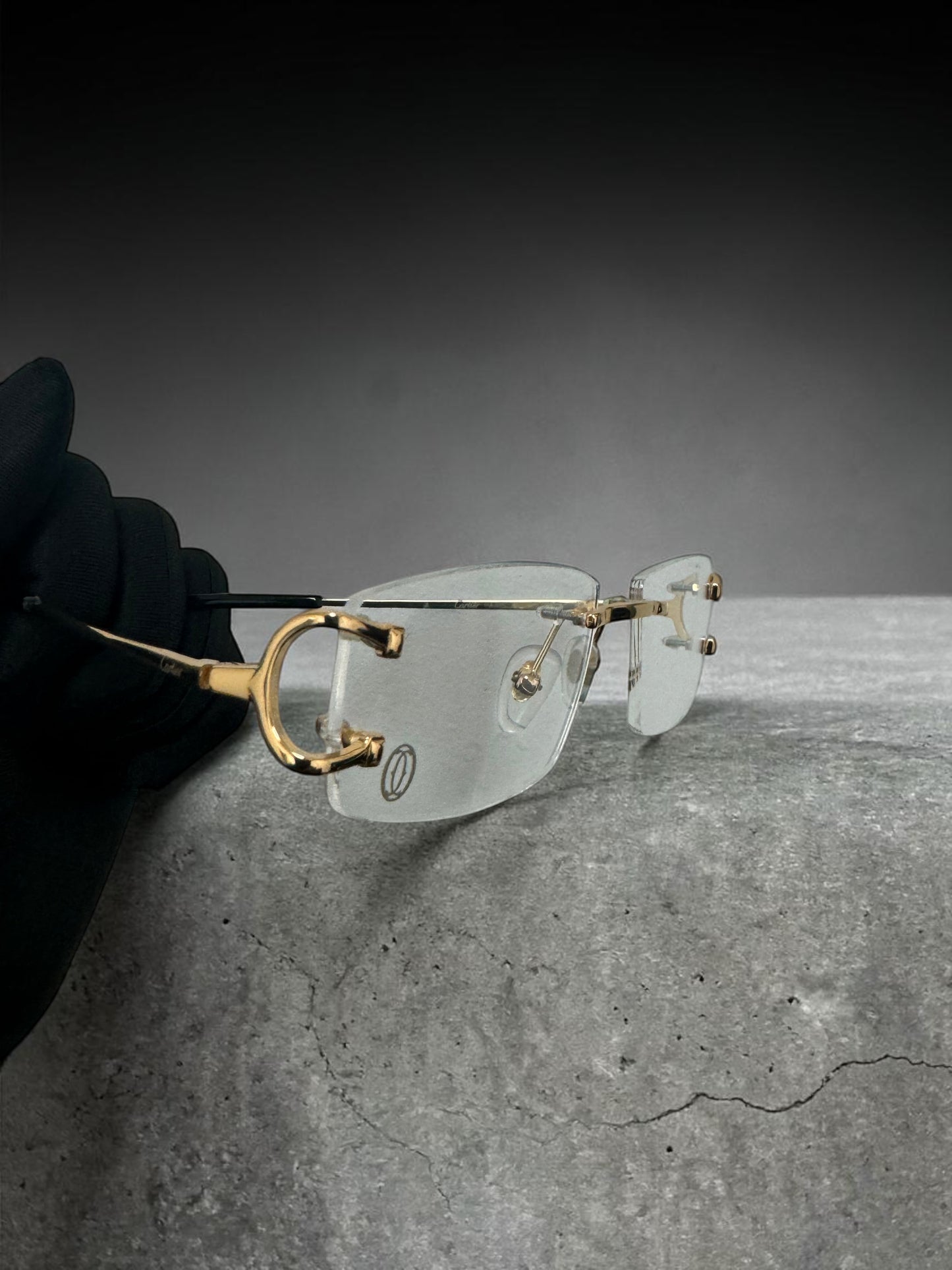 Gold & Silver Cartier glasses w Cartier lens