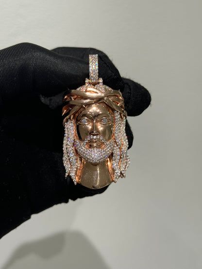Exclusive 1-of-1 Lazo The Jeweller Jesus Pendant - Gold & Diamond Masterpiece