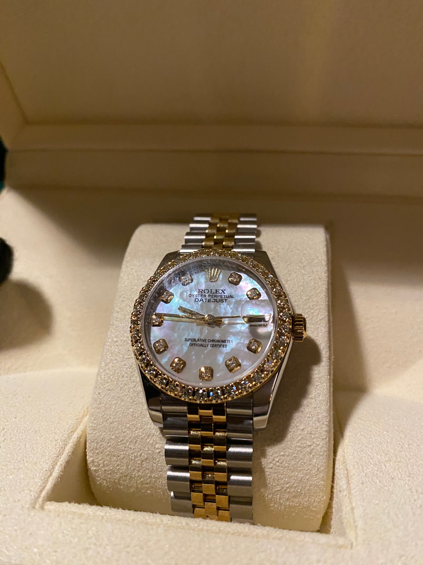Rolex Datejust 31mm Diamond MOP | Ref. 178383 | Diamond Bezel with Box