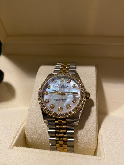 Rolex Datejust 31mm Diamond MOP | Ref. 178383 | Diamond Bezel with Box