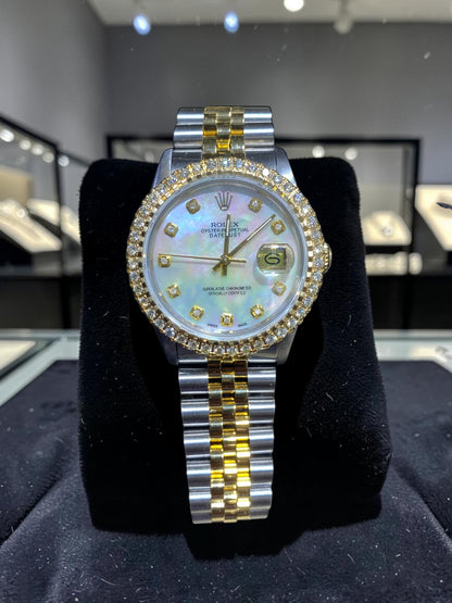 Rolex 36MM Datejust Two Tone & Stainless Steel Models With Box
