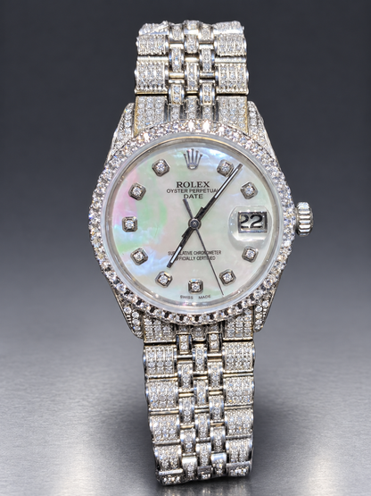 Rolex 36MM Datejust – Fully Natural Diamond Bracelet & Bezel