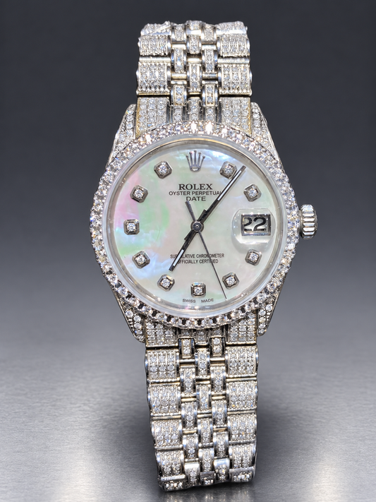 Rolex 36MM Datejust – Fully Natural Diamond Bracelet & Bezel