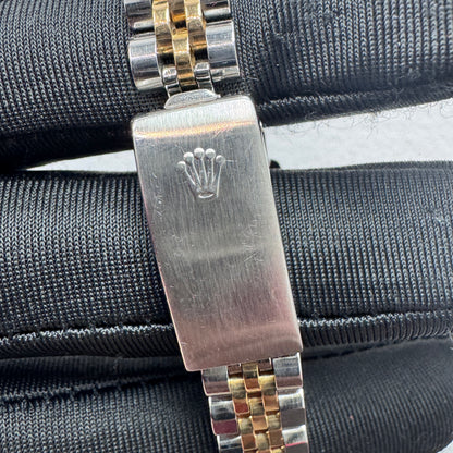 Women’s Rolex 26MM Datejust Two-Tone (Stainless Steel & 18K Yellow Gold) with a factory diamond hour-marker dial