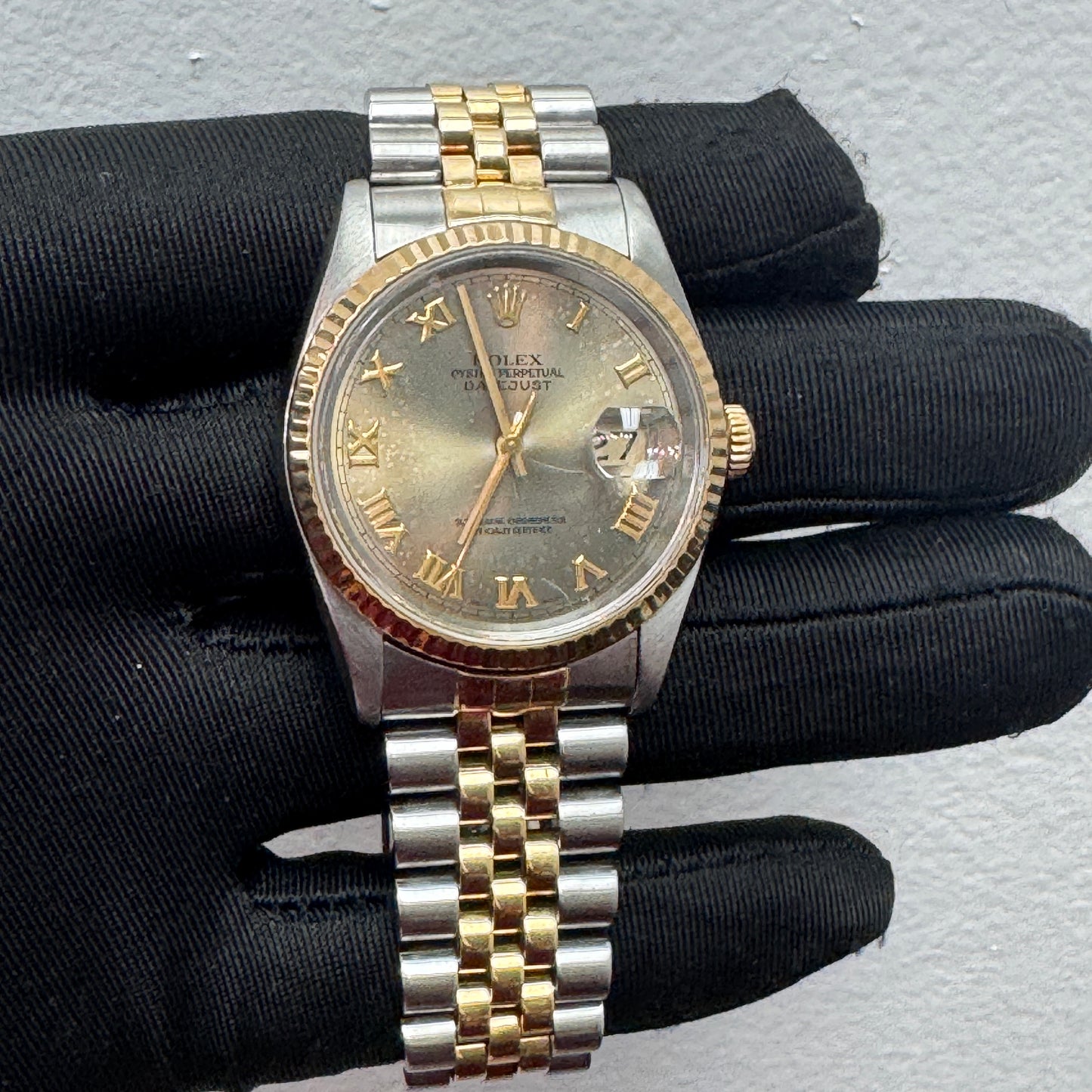 Rolex 36MM Datejust Two-Tone Steel & Yellow Gold – Roman Numeral Dial | Vintage Automatic Watch