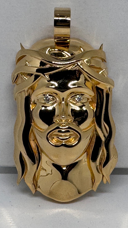 Semi Solid Gold Lazo Jesus Pendant - Designed by Lazo The Jeweller