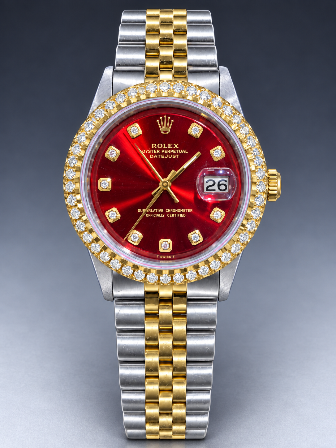 Rolex 36MM Datejust Two Tone & Stainless Steel Models With Box