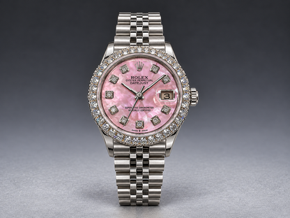 Rolex Datejust 31MM Diamond Silver Dial Super Jubilee Bracelet