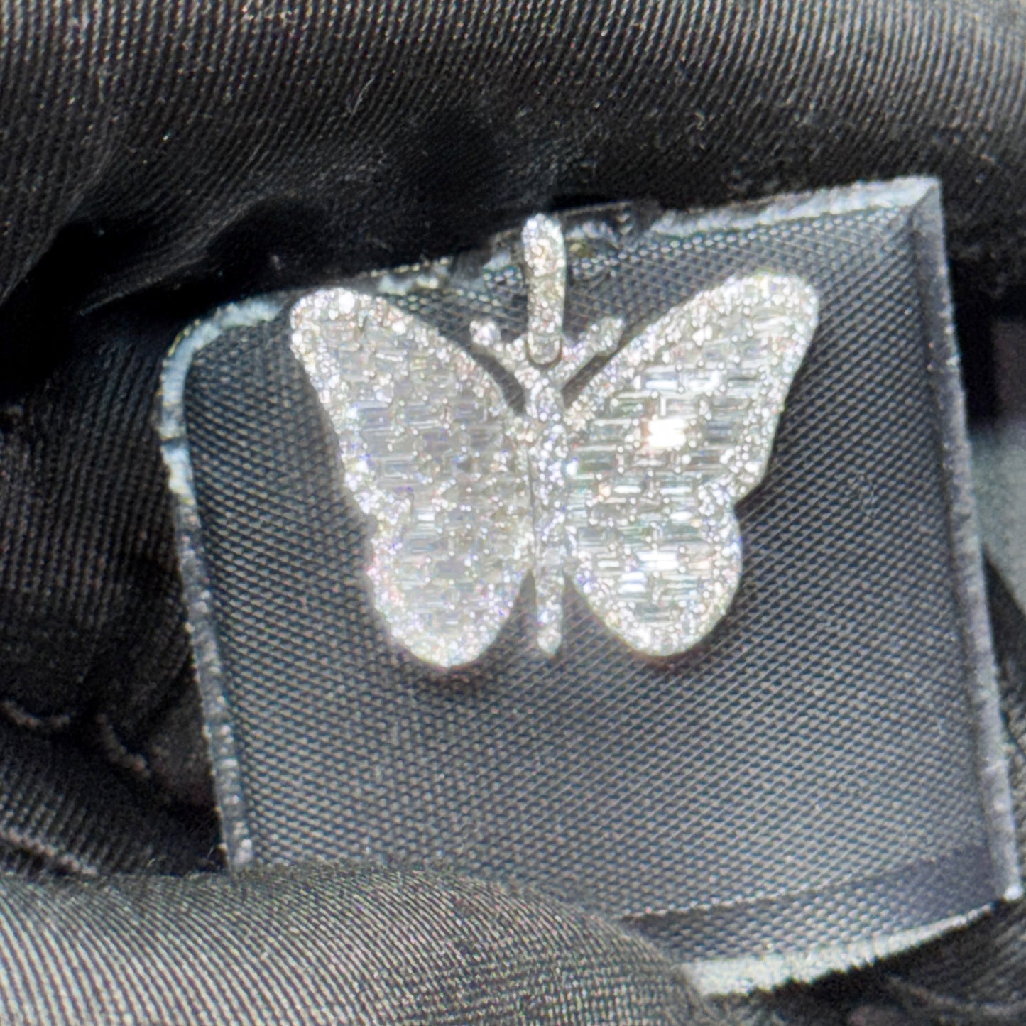 14K Gold Diamond Butterfly Pendant – Yellow Gold & White Gold Options