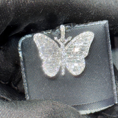 14K Gold Diamond Butterfly Pendant – Yellow Gold & White Gold Options