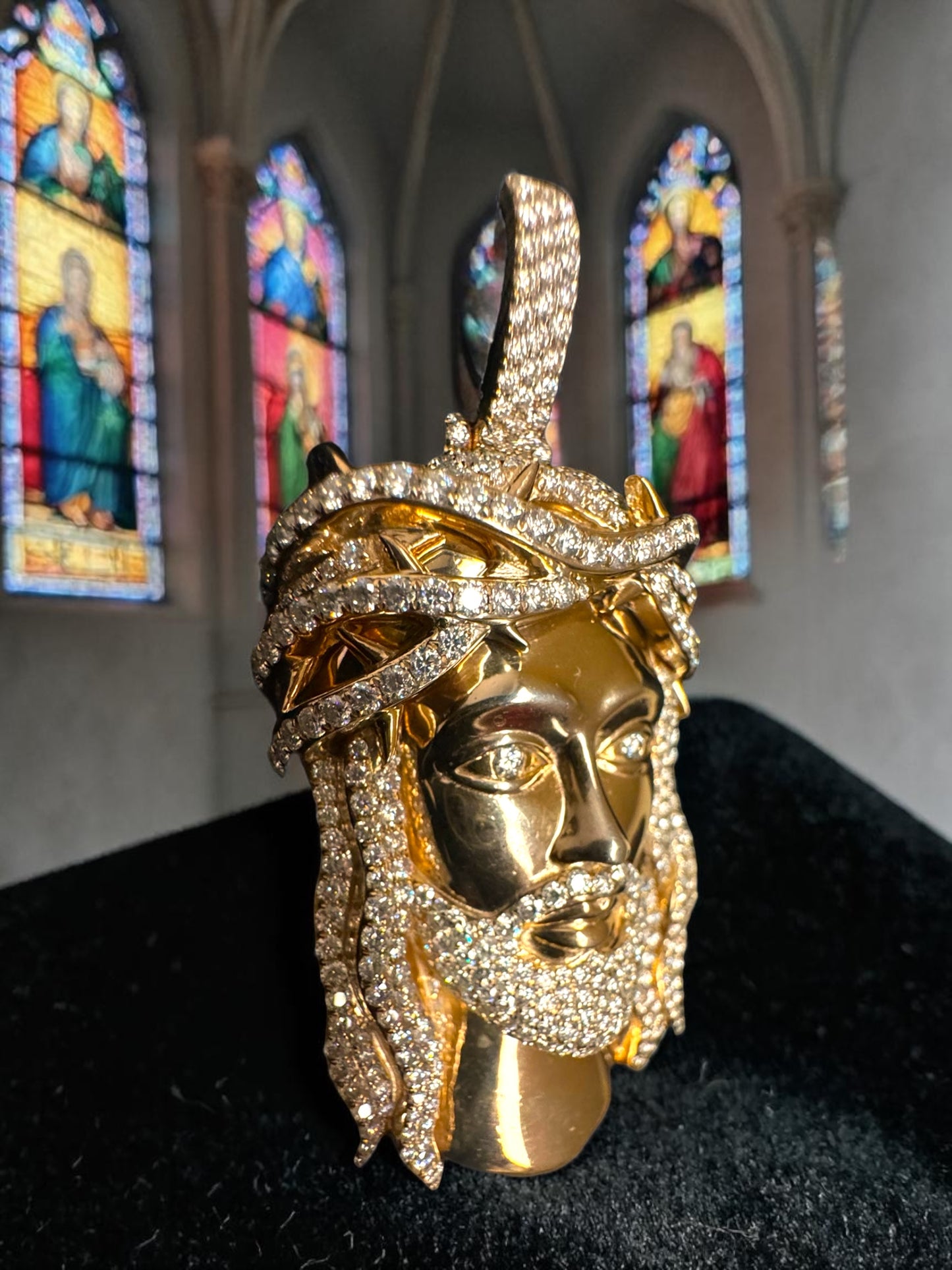 Exclusive 1-of-1 Lazo The Jeweller Jesus Pendant - Gold & Diamond Masterpiece