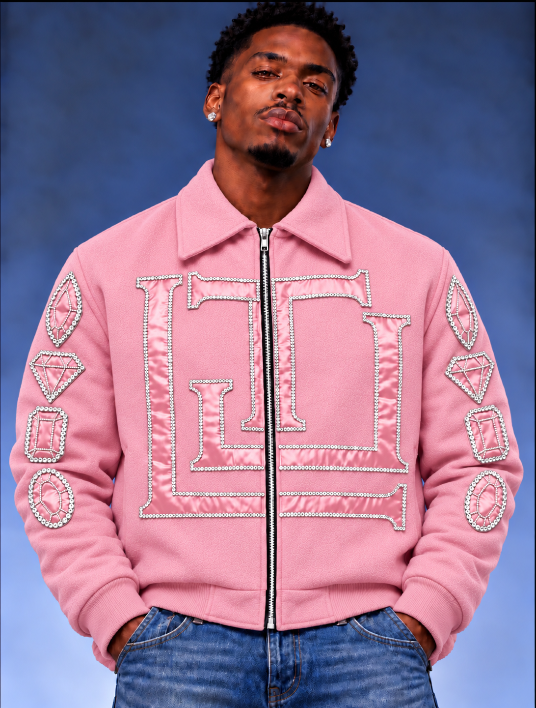 “Real Diamonds Always Shine™ Luxury Men’s Wool Jacket | Limited Edition