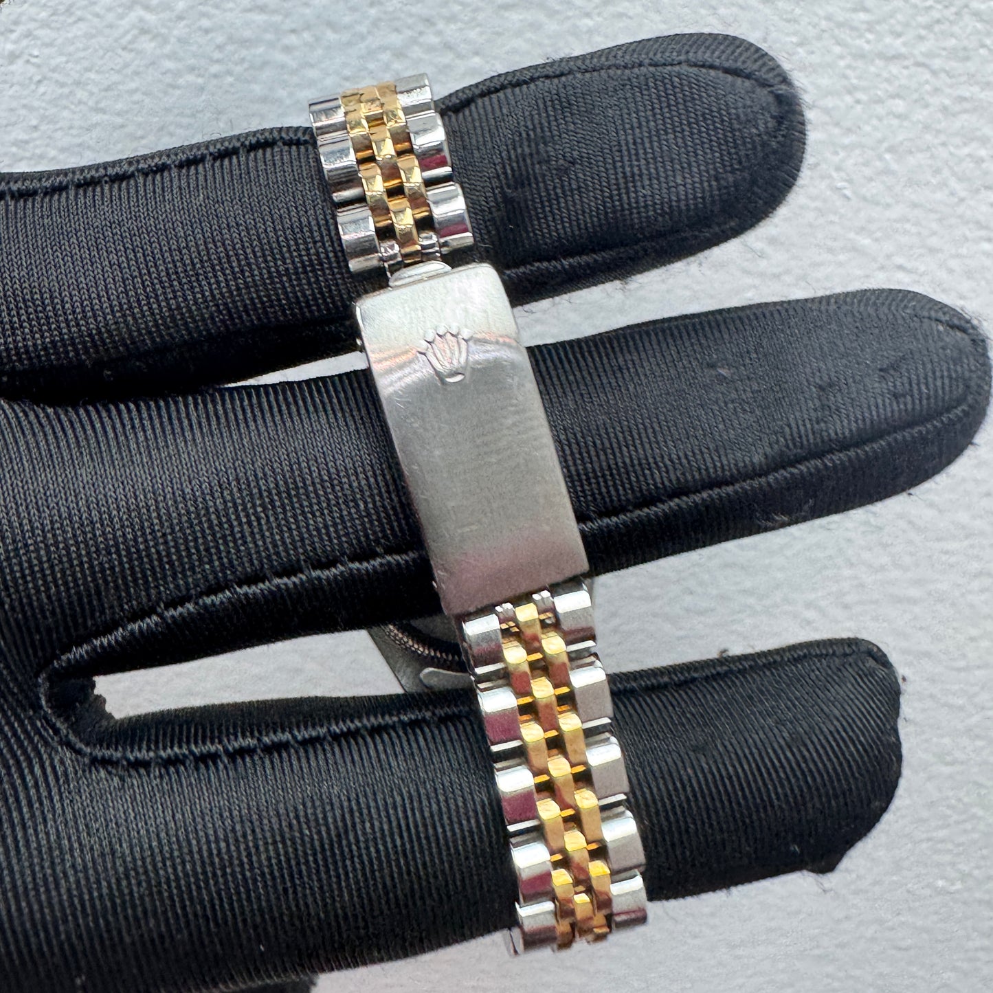 Women’s Rolex 26MM Datejust Two-Tone (Stainless Steel & 18K Yellow Gold) with a factory diamond hour-marker dial