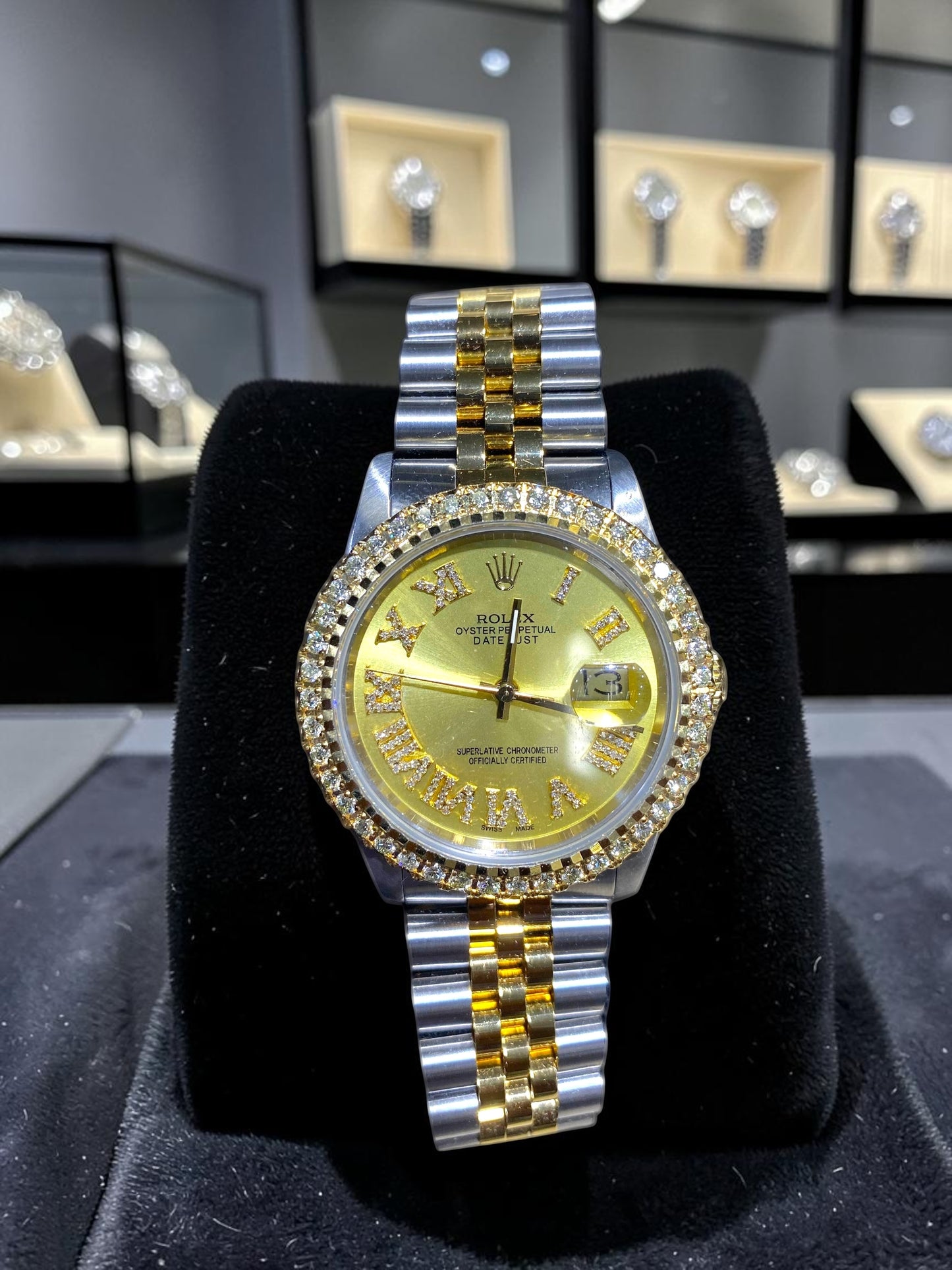 Rolex 36MM Datejust Two Tone & Stainless Steel Models With Box