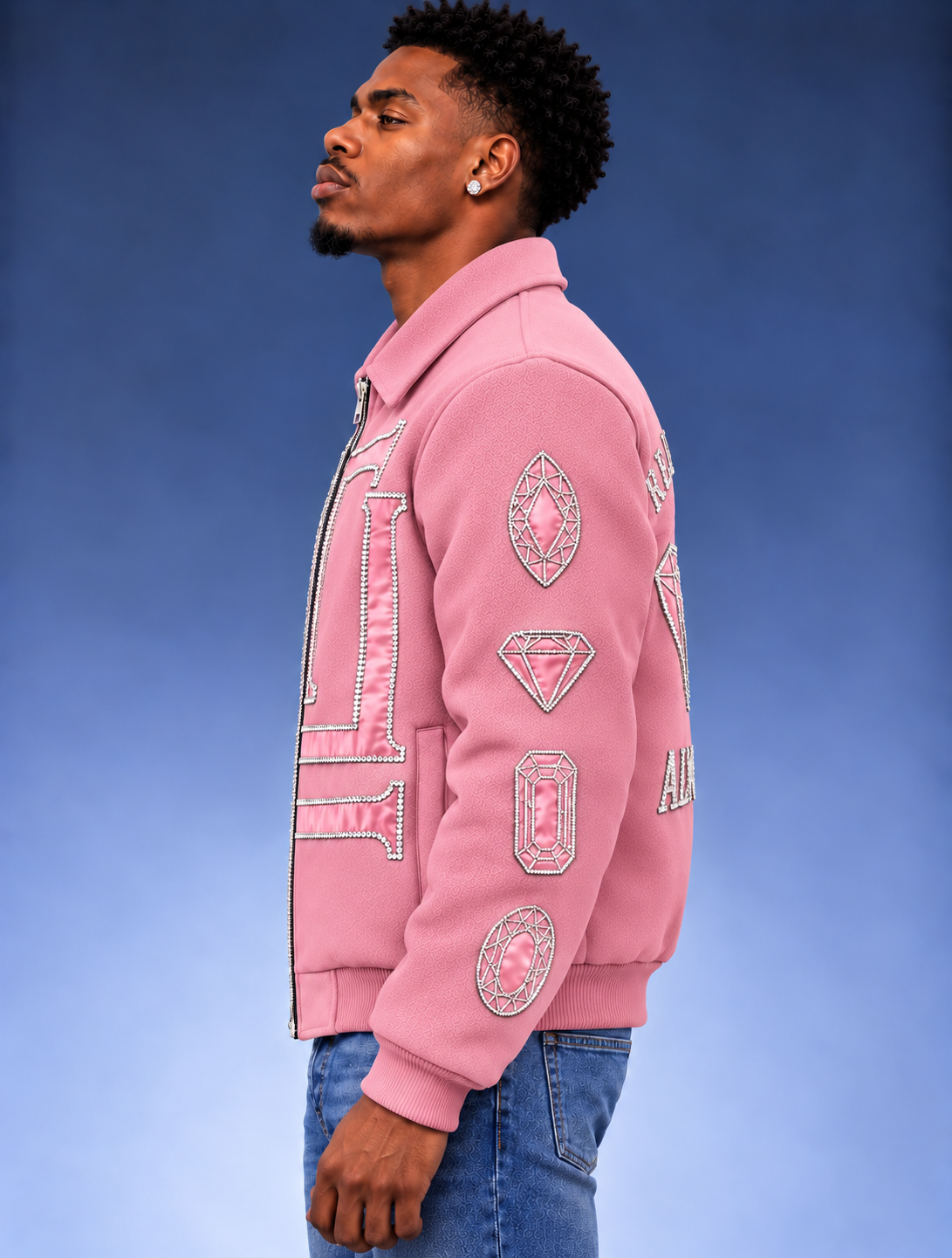 “Real Diamonds Always Shine™ Luxury Men’s Wool Jacket | Limited Edition