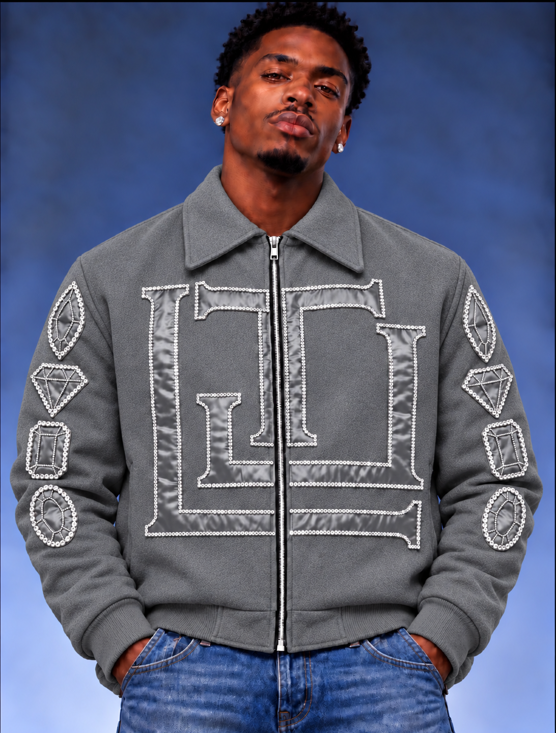 “Real Diamonds Always Shine™ Luxury Men’s Wool Jacket | Limited Edition