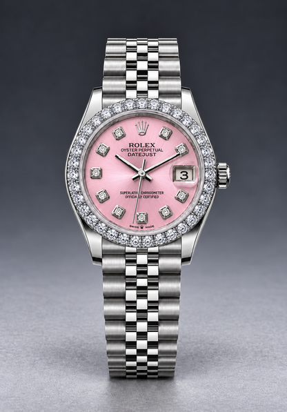 Rolex Datejust 31MM Diamond Silver Dial Super Jubilee Bracelet