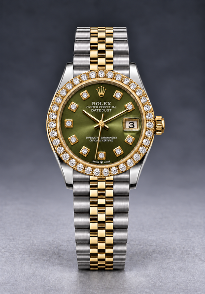 Rolex Datejust 31mm Two-Tone Champagne Dial with Diamond Bezel & Jubilee Bracelet