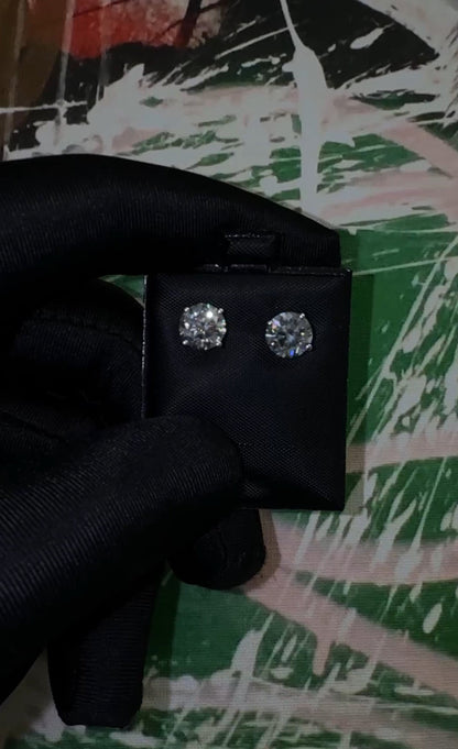 Exquisite 4.00 Carat Total Weight Natural Diamond Studs – Set in 14K White Gold