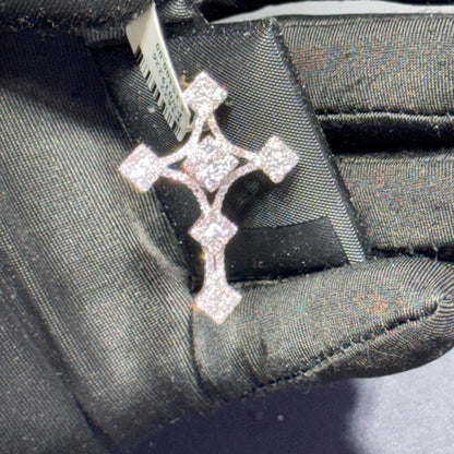 14K Gold Diamond Cross Pendant – Iced-Out Luxury Design