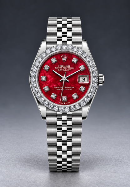 Rolex Datejust 31MM Diamond Silver Dial Super Jubilee Bracelet