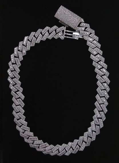 Natural Diamond & Baguette Miami Cuban Chain